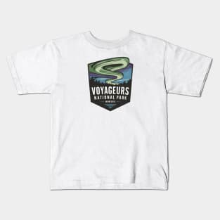 Voyageurs National Park Minnesota Northern Lights Kids T-Shirt